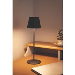 4lite  Rechargeable Battery LED RGBW Portable Table Lamp Black 3.6W 270lm