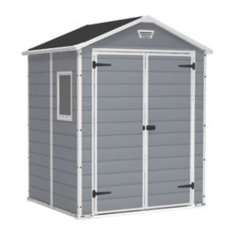 Keter Manor 6' x 5' (Nominal) Apex Resin Shed Grey