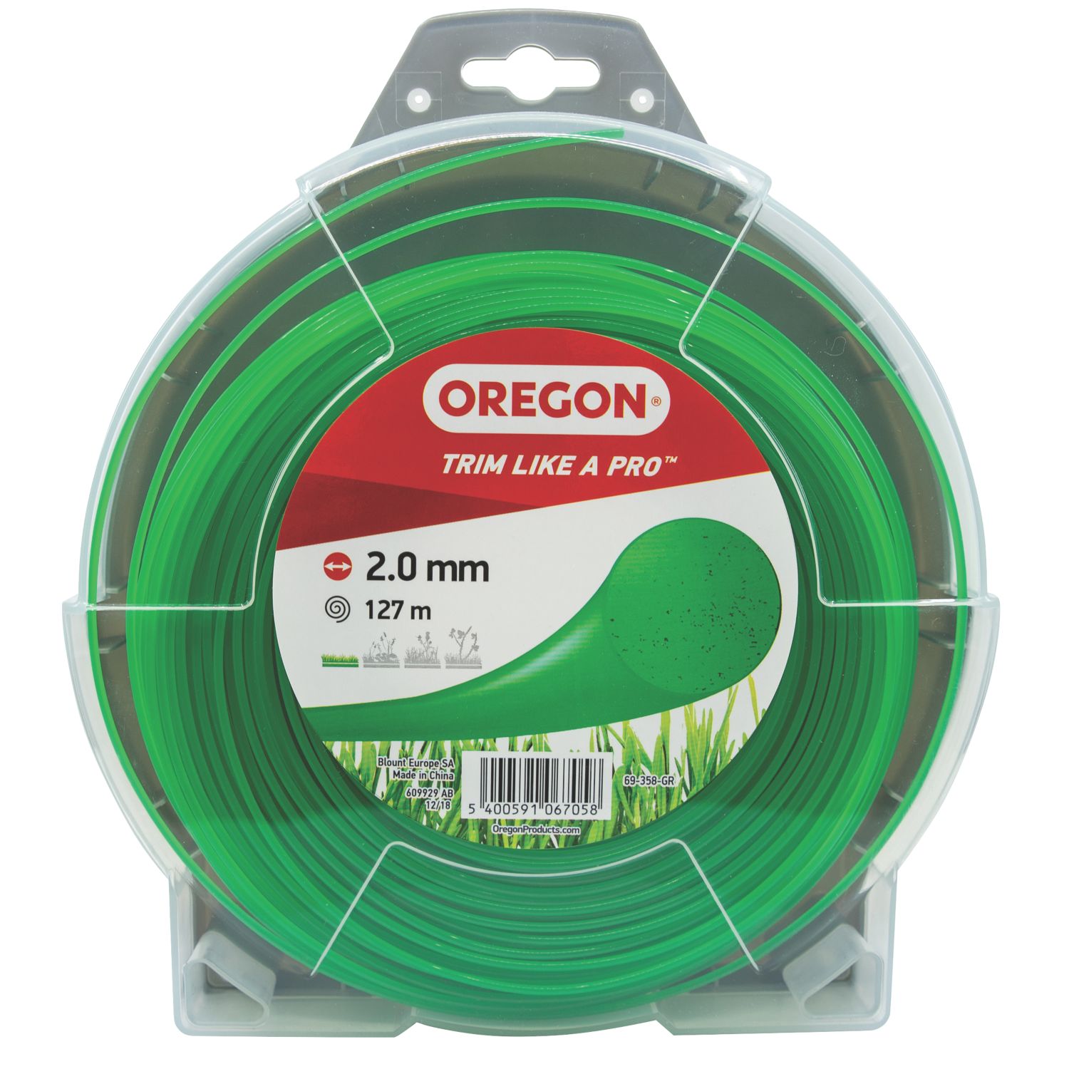 Oregon Green Trimmer Line 2mm x 127m (665JP)
