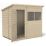 Forest  7' x 5' (Nominal) Pent Overlap Timber Shed with Assembly