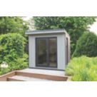 Forest Xtend 8' 6" x 8' (Nominal) Pent Insulated Garden Office with Base
