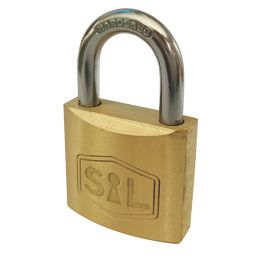 Smith & Locke  Brass Keyed Alike    Padlocks 30mm 10 Pack