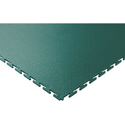 Ecotile E500/7 Interlocking Floor Tiles Green 7mm 4 Pack