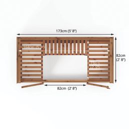 Mercia Traditional Tall Wall 5' 6" x 2' 6" (Nominal) Timber Greenhouse