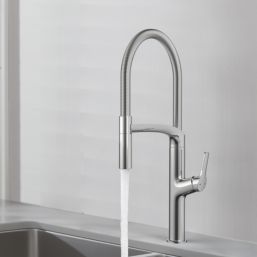 Swirl Boyne  Pull-Out Spray Mixer Kitchen Tap Chrome-Effect