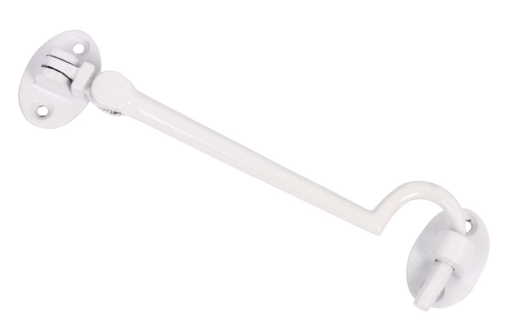 Cabin Hook White 150mm - Screwfix