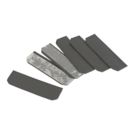 Flexifire  Graphite Intumescent Hinge Pads Radiused Corners 100mm 6 Pack