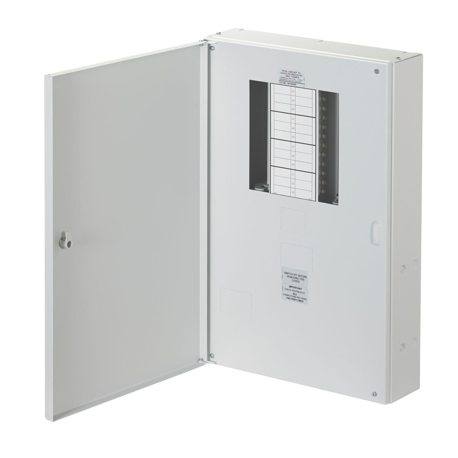 Wylex NH 8-Way Meter Ready 3-Phase Type B Distribution Board (6661P)