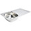 1 Bowl Stainless Steel Kitchen Sink & Drainer  860mm x 500mm