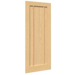 Green & Taylor  Unfinished Oak Wooden 3-Panel Internal Door 1981mm x 686mm