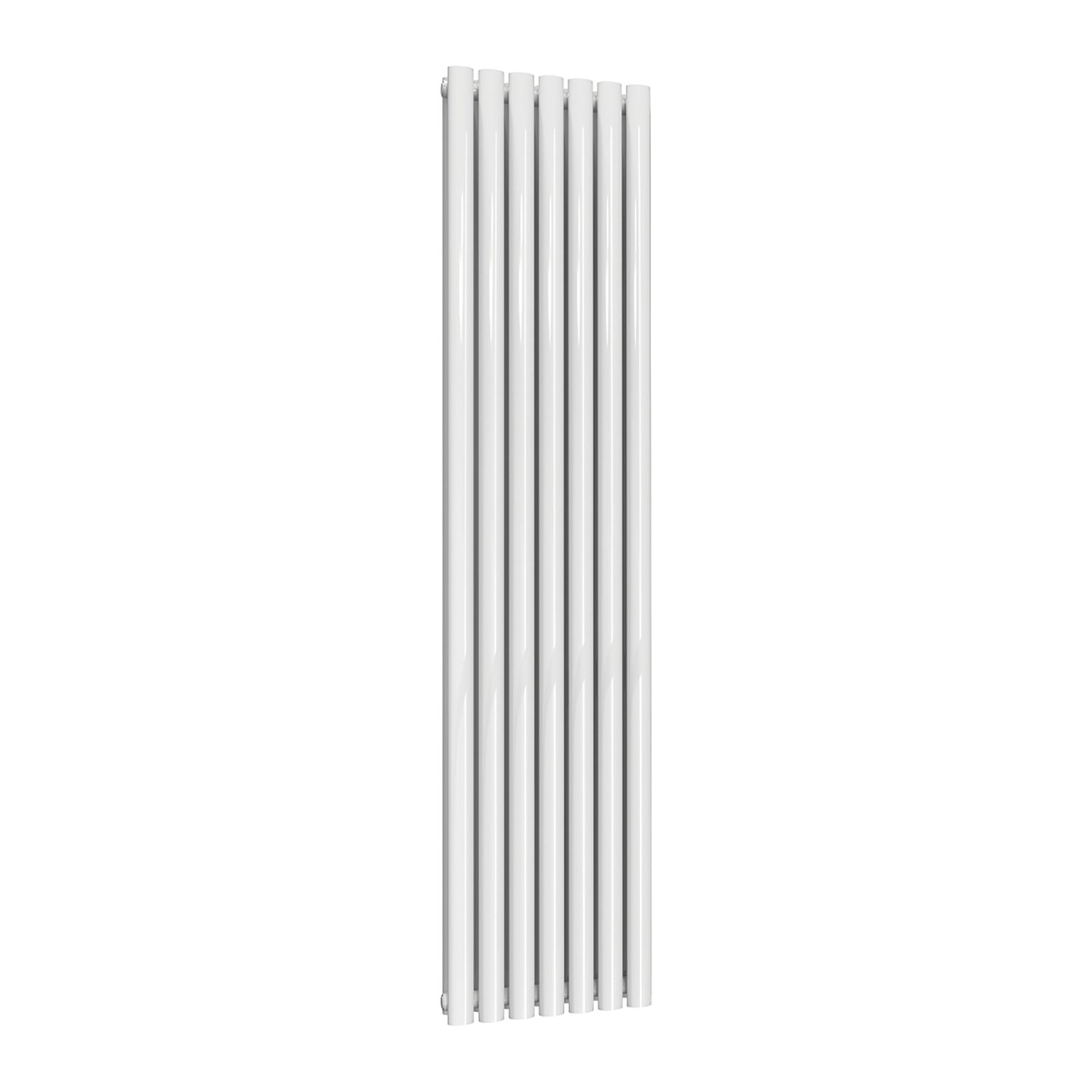Reina Elips Double 1800mm x 420mm 4353BTU White Vertical Designer Radiator (666EE)