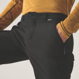 Regatta Anti Insect Travel Light Cargo Trousers Black 38" W 31" L
