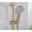 Bristan Round Riser Rail Kit and Wall Outlet Brushed Brass
