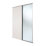 Spacepro Classic 2-Door Sliding Wardrobe Door Kit Cashmere Frame Cashmere / Mirror Panel 1489mm x 2260mm