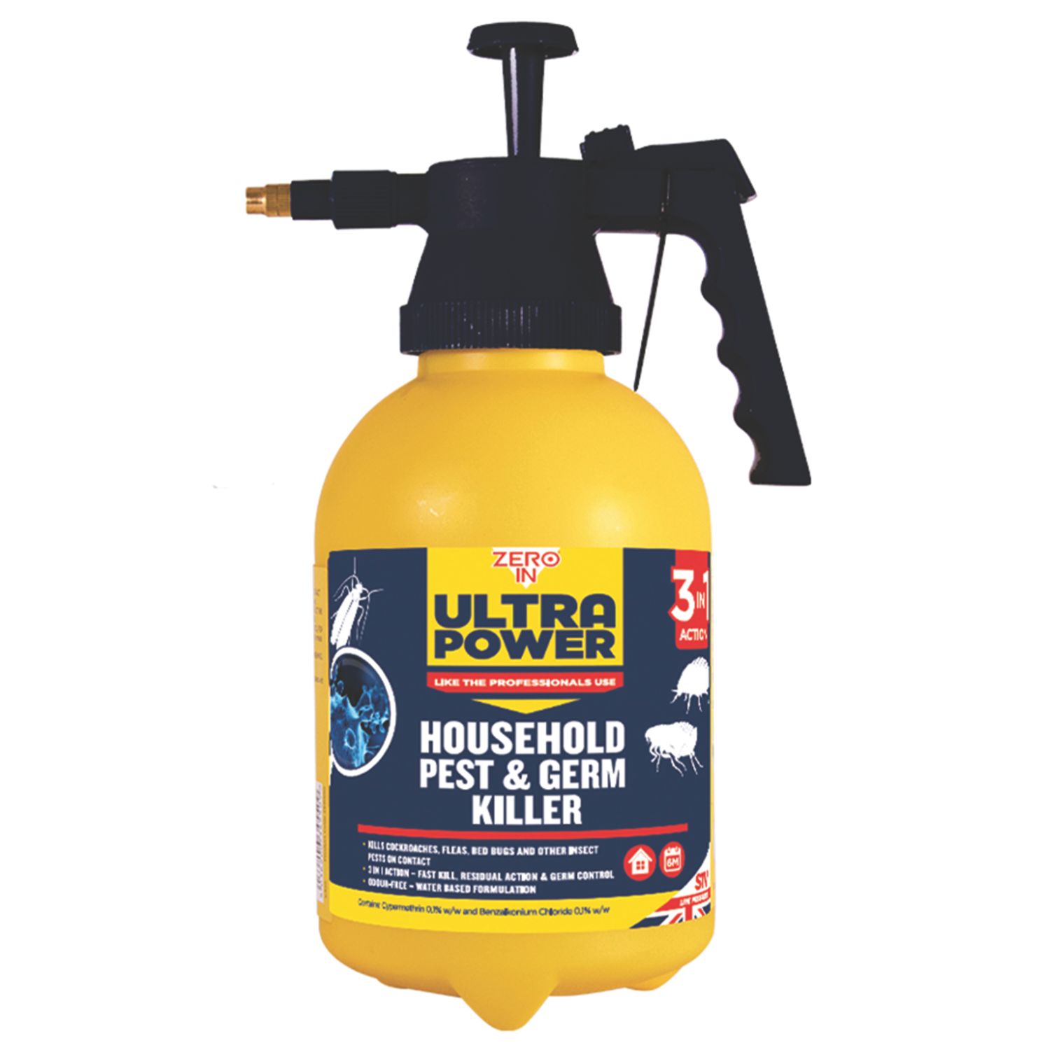 Zero In Ultra Power Bed Bug & Dust Mite Killer Spray 1.5Ltr (666HV)
