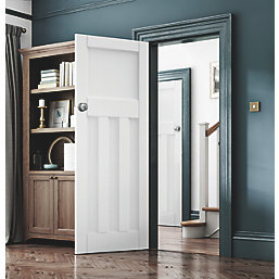 Jeld-Wen Deco Primed White Wooden 3-Panel Internal Door 1981mm x 686mm