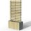 Forest Living Screen Rectangular Garden Planter Natural Timber 900mm x 390mm x 1800mm