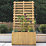 Forest Living Screen Rectangular Garden Planter Natural Timber 900mm x 390mm x 1800mm