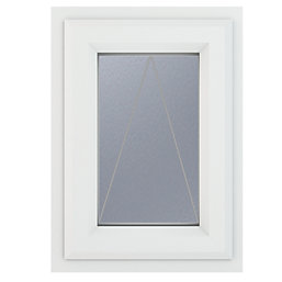 Crystal  Top Opening Obscure Double-Glazed Casement White uPVC Window 440mm x 610mm