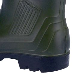 Dunlop Purofort Professional Size 11  Green Steel Toe Cap Safety Wellies