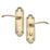 Designer Levers Kennington Fire Rated Lever Bathroom Door Handle Pair Antique Brass