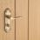 Designer Levers Kennington Fire Rated Lever Bathroom Door Handle Pair Antique Brass