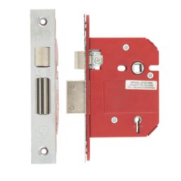 ERA Fire Rated  5 Lever Chrome BS Mortice Sashlock 76mm Case - 56mm Backset