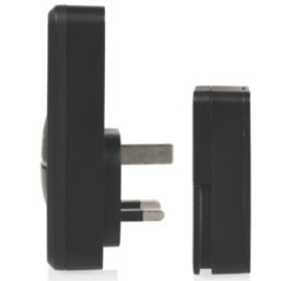 Byron DBY-23455BS Plug-In Wireless Door Chimes Black 2 Pack