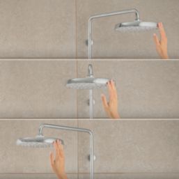 Mira Decor White 10.8kW  Manual Dual Outlet Electric Shower