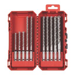 Milwaukee MX4 NG SDS Plus Shank Masonry Drill Bits 10 Piece Set