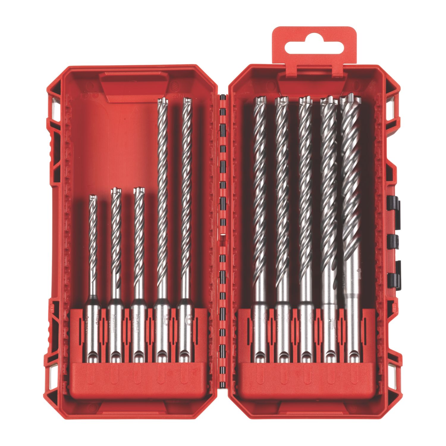 Milwaukee MX4 NG SDS Plus Shank Masonry Drill Bits 10 Piece Set (666LX)