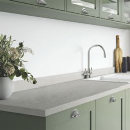 Wilsonart Matt Grey Wood Effect Laminate Upstand 3000mm x 100mm x 20mm