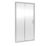 ETAL  Framed Rectangular Sliding Shower Door Satin Chrome 1390mm x 1900mm