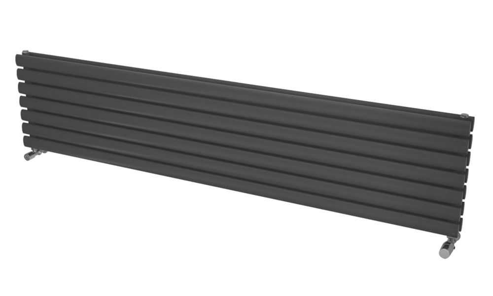 Ximax 410mm x 1800mm 4573BTU Anthracite Horizontal Designer Radiator