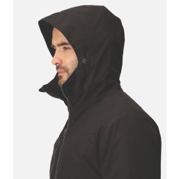 Regatta Navigate 100% Waterproof Jacket Black/Seal Grey Large Size 41.5" Chest