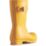 Hunter Original Short Size 8 Womens Yellow Non Safety Wellies