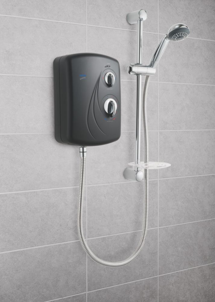 Triton Enrich Black / Chrome 9.5kW  Manual Electric Shower