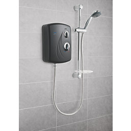 Triton Enrich Black / Chrome 9.5kW  Manual Electric Shower
