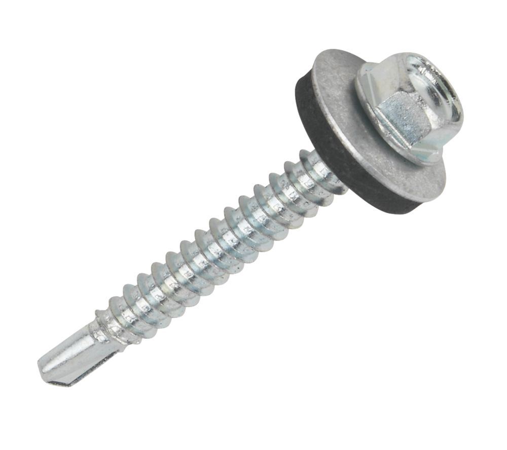 Easydrive Flange SelfDrilling Screws with Washers 5.5mm x 38mm 100