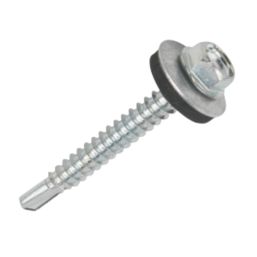Easydrive  Flange Self Drilling Screws with Washers 5.5mm x 38mm 100 Pack