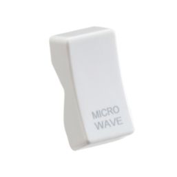 Knightsbridge 'MICROWAVE' Switch Cover White