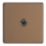 Varilight  10A 1-Gang 2-Way Light Switch  Brushed Bronze
