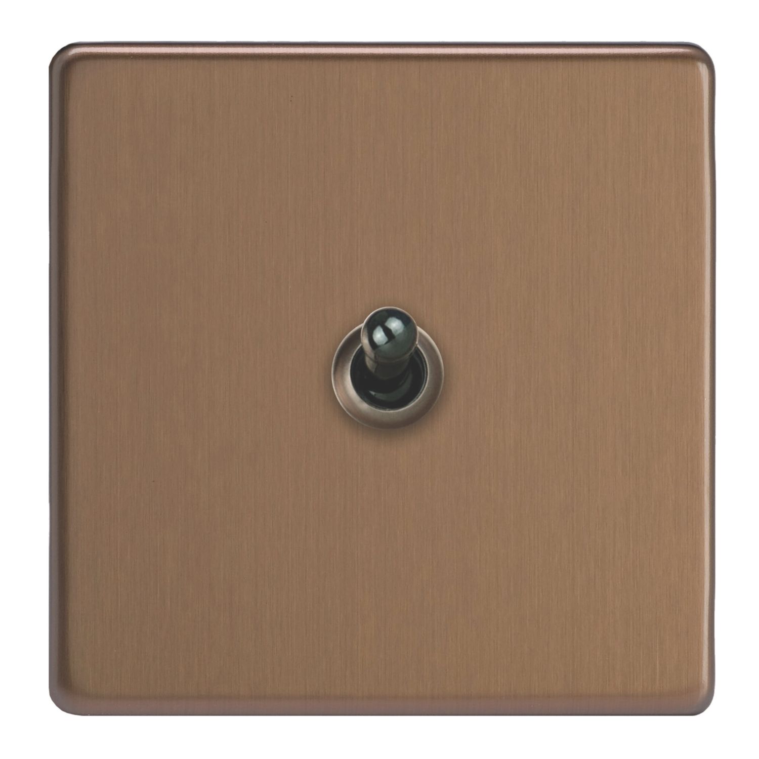 Varilight 10A 1-Gang 2-Way Light Switch Brushed Bronze (667EC)