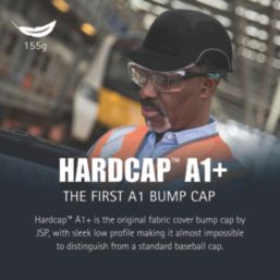 JSP HardCap A1+ Bump Cap - 5cm Peak Navy One Size