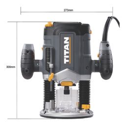 Titan TTB1337ROU 1200W 6mm & 8mm  Electric Router 220-240V