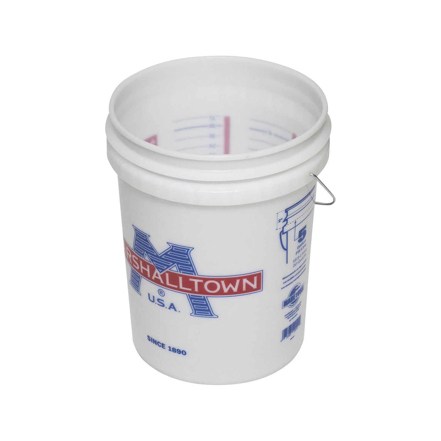 Marshalltown Plastic Mixing Bucket White 22.5Ltr (667GL)