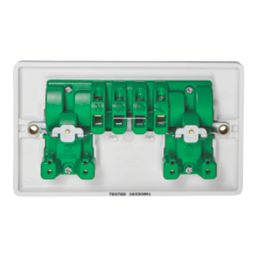 Crabtree Instinct 13A 2-Gang DP Switched Socket White