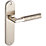 Smith & Locke Studland Fire Rated Latch Lever Door Handles Pair Chrome / Brushed Nickel