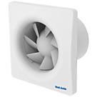 Vent-Axia 495704 SZ1 100mm (4") Axial Bathroom Extractor Fan with Humidistat & Timer White 240V