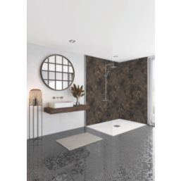 Splashwall Elite Volcanic Stone Bathroom Wall Panel Stone Brown 2420mm x 1200mm x 10mm